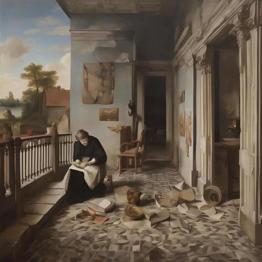 Ουάου, λήψη με σύγχρονη τέχνη και νέους καλλιτέχνες σε εσωτερικό χώρο.